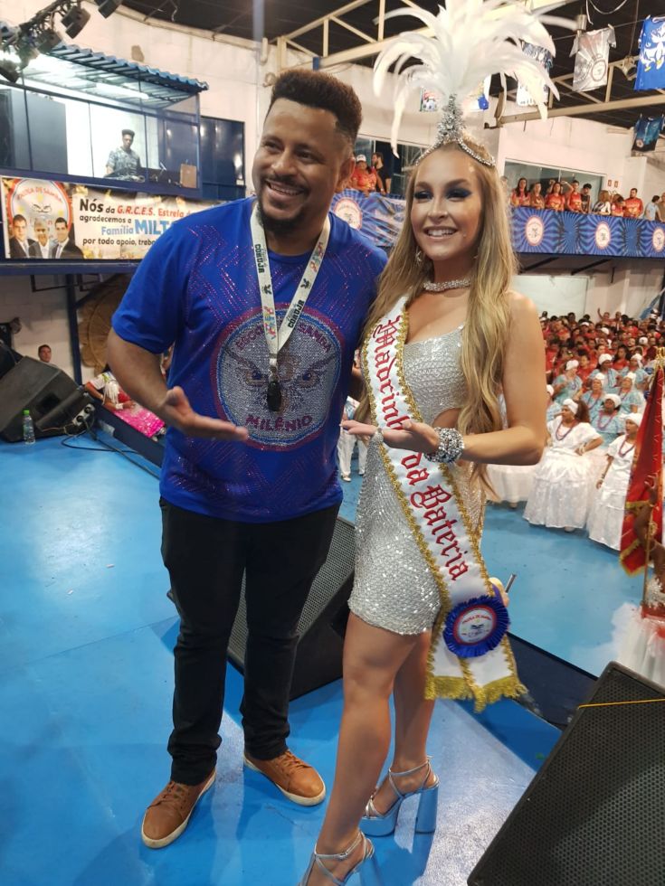 Mestre Vitor Velloso e Carla Diaz - Foto: Divulgação