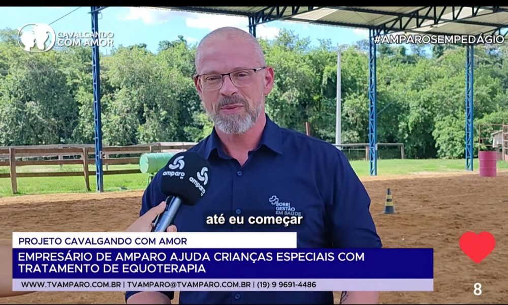 Projeto Social Cavalgando com Amor na TV Amparo