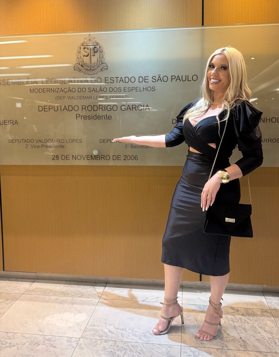 Priscila Sabino é homenageada na Câmera Municipal de SP - Foto: Divulgação