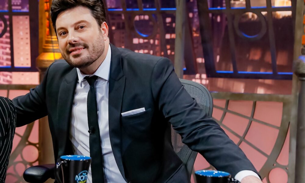 Danilo Gentili no The Noite - Crédito da Foto: Lourival Ribeiro / SBT
