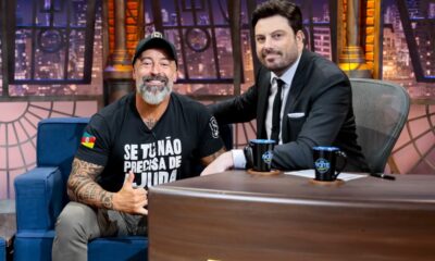 Cris Pereira e Danilo Gentili - Crédito da Foto: Rogério Pallatta / SBT