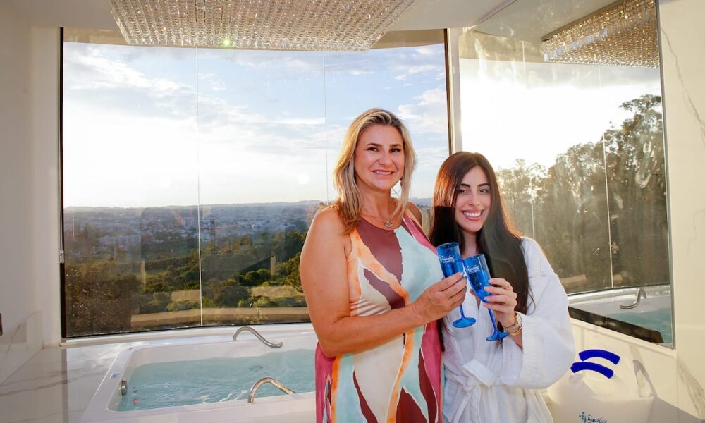 Gislaine Gusson, CEO da Aqualax e a Influenciadora Pamela Drudi - Crédito da Foto: Thiago Duran / Divulgação