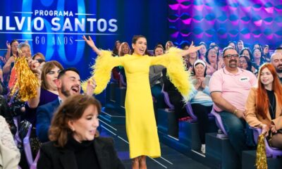 Patricia Abravanel no “Programa Silvio Santos” (Créditos: Gabriel Cardoso/ SBT)