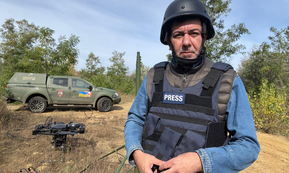 Sérgio Utsch na Ucrânia (Divulgação/SBT)