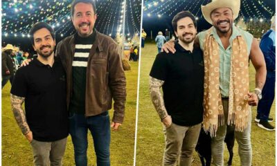 Douglas Lima com Thiago Rocha e Sebah Vieira - Fotos: Divulgação